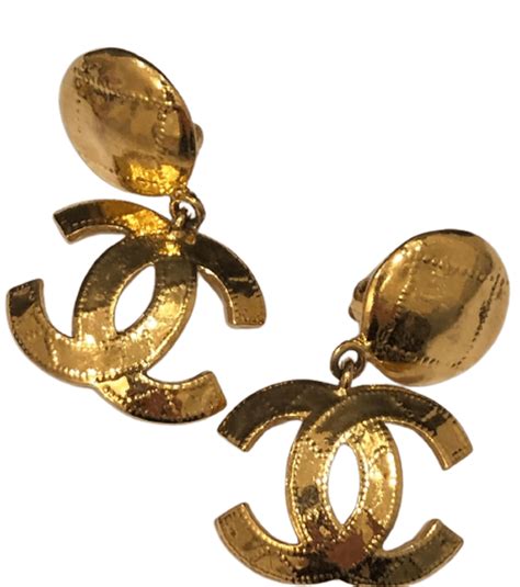 chanel gold earrings singapore|authentic Chanel earrings.